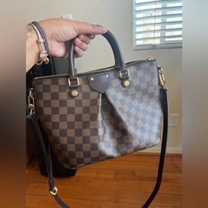 LOUIS VUITTON Damier Ebene Siena PM